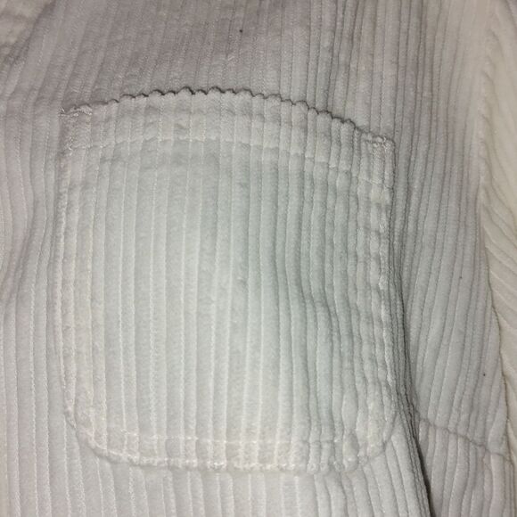 Croft & Barrow  soft  cream corduroy button down shirt Sz S - Picture 4 of 6